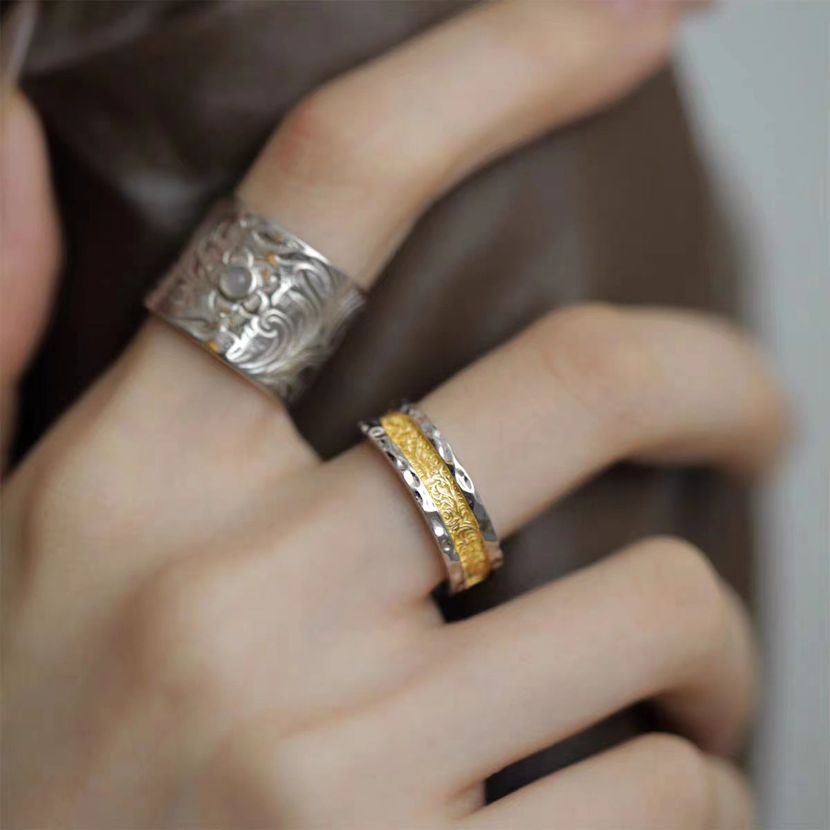Fashion Simple Light Luxury Grade Sense Female Cold Ring