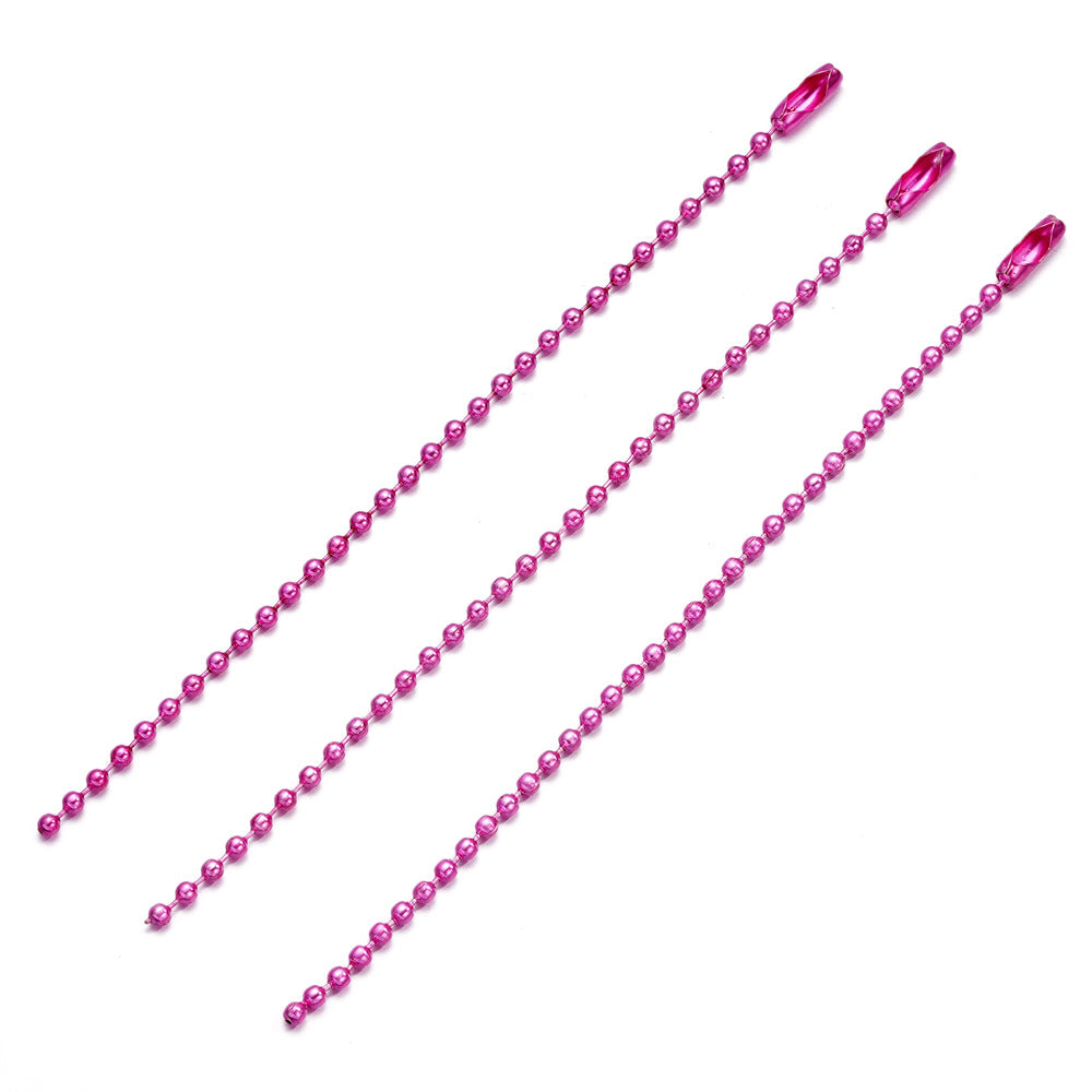 Bead Metal Wave Chain Tag Key Jewelry Accessories
