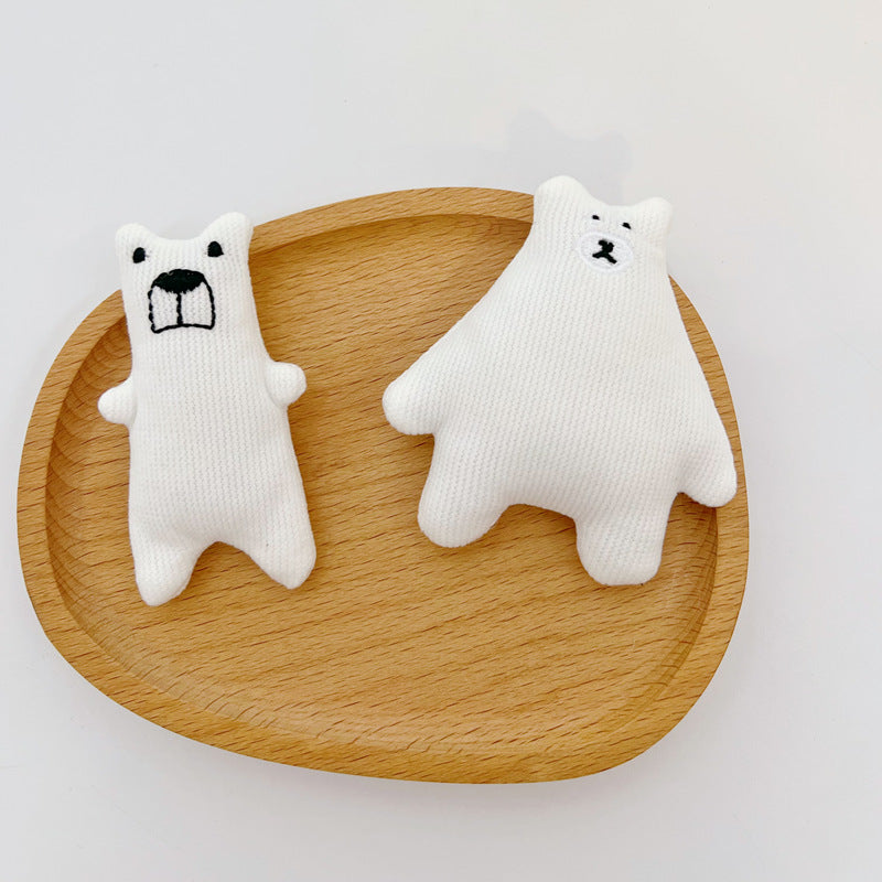 Cloth Plush Little Bear Doll Brooch Bag Brooches