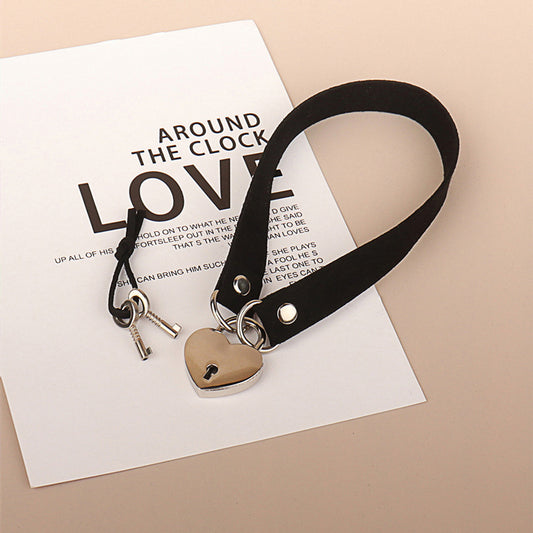 Love Heart-shaped Lock Key Veet Personality Sense Rings