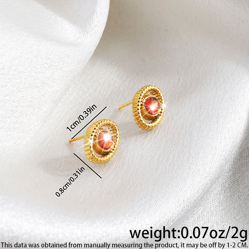 High-grade Fashionable Versatile Micro Diamond Butterfly Earrings