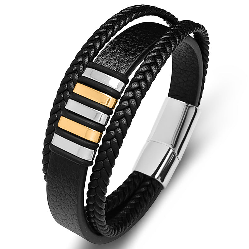 Women's & Men's Source Light Luxury Simplicity Woven Leather Bracelet