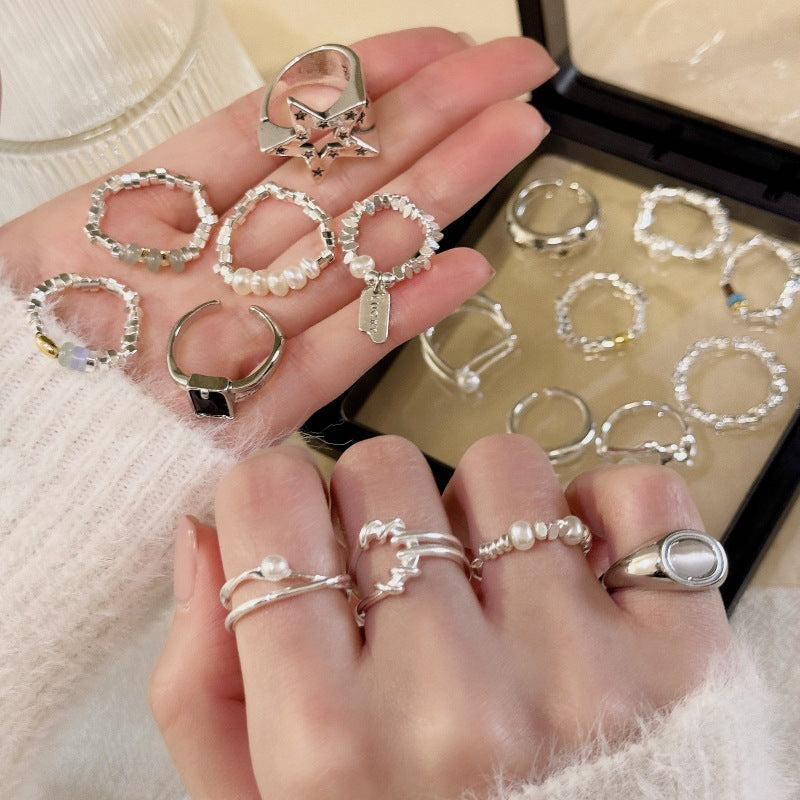 Niche Style Design High Sense Versatile Opening Rings