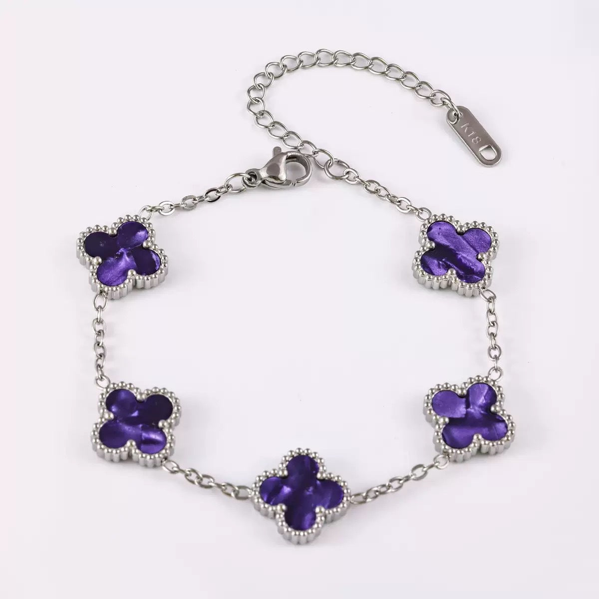 Women's Stainless Steel Clover Pork Belly Affordable Luxury Bracelets