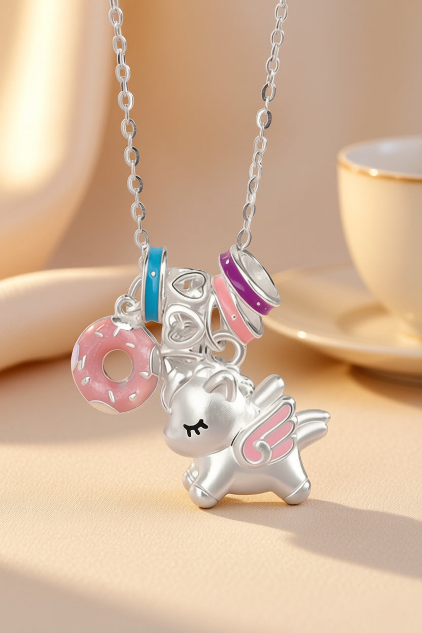 Enamel Sweet Dream Female Affordable Luxury Style Macaron Cute Necklace