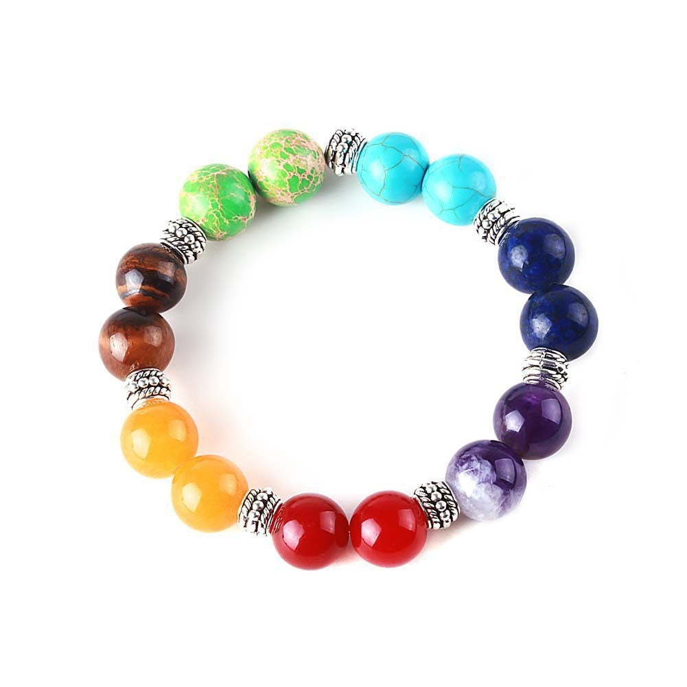 Hoop Blue Pine Jewelry Colorful Agate Lava Bracelets