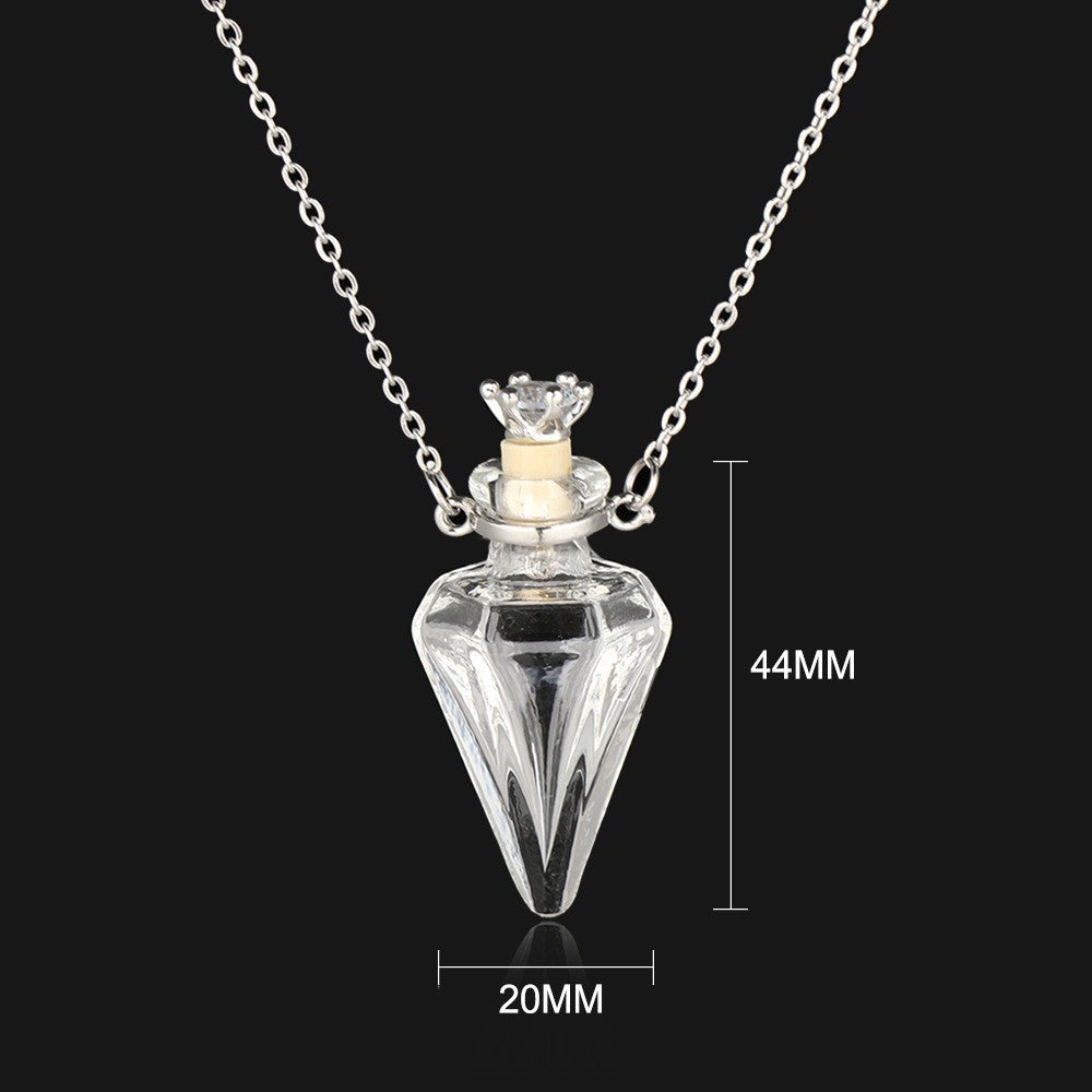 Bottle Incense Simple Titanium Steel Gift Necklaces