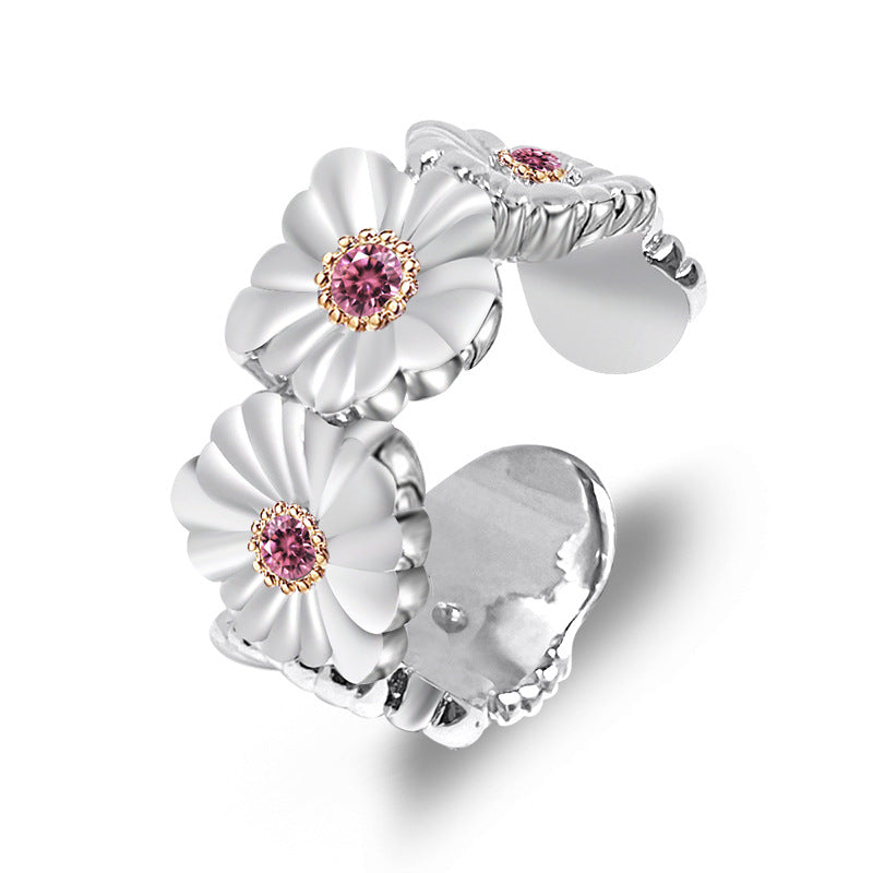 Brushed Craft Daisy Gardenia Eternal Series Rings