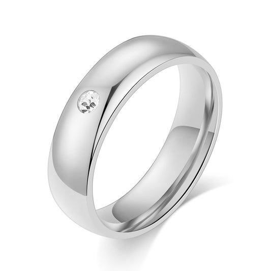 Personality Simple Stainless Steel Pair For Rings