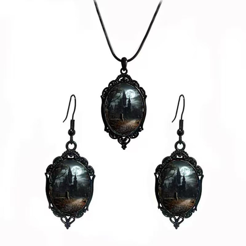 Fashion Elegant Glass Suite Romantic Gift Jewelry Set