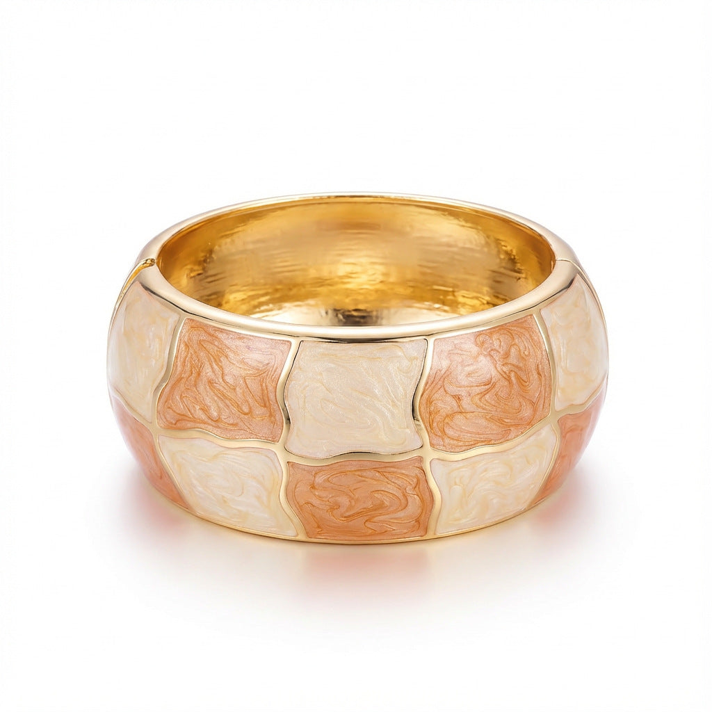 Stitching Enamel Glazed Light Luxury Exaggerated Vacation Style Bracelets