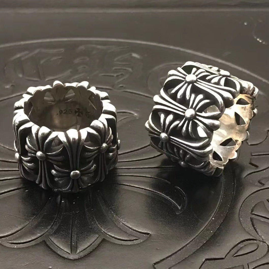 Women's & Men's Crowe Classic Round Tomb Tombstone Grave Rings