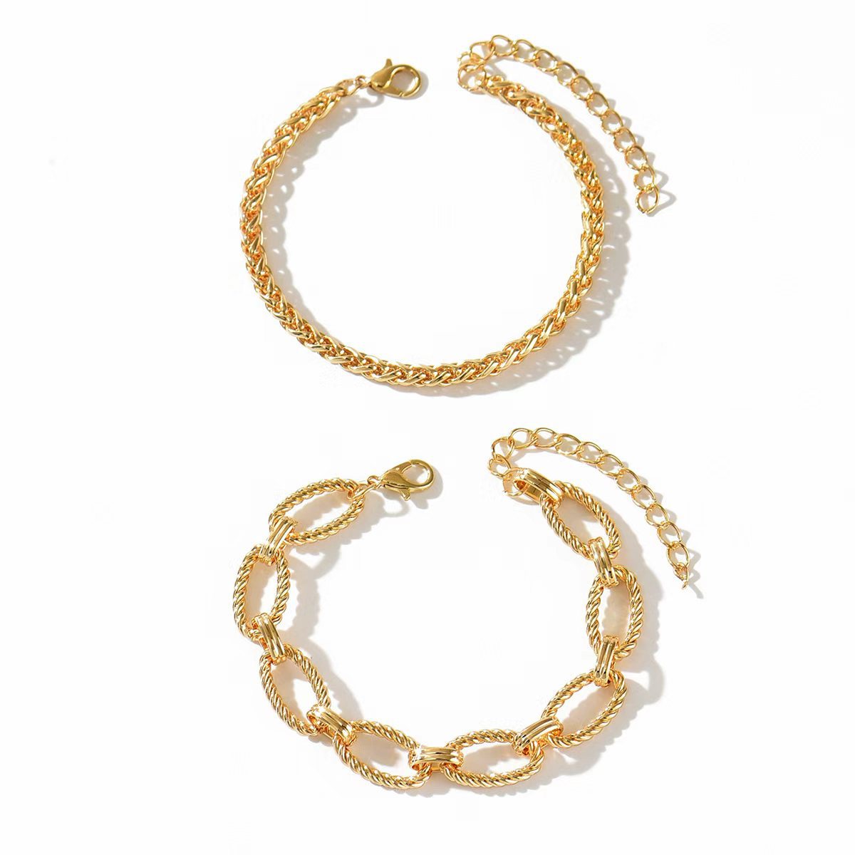 Women's Style Iron Alloy Hemp Flowers Chain Affordable Luxury Fashion Bracelets