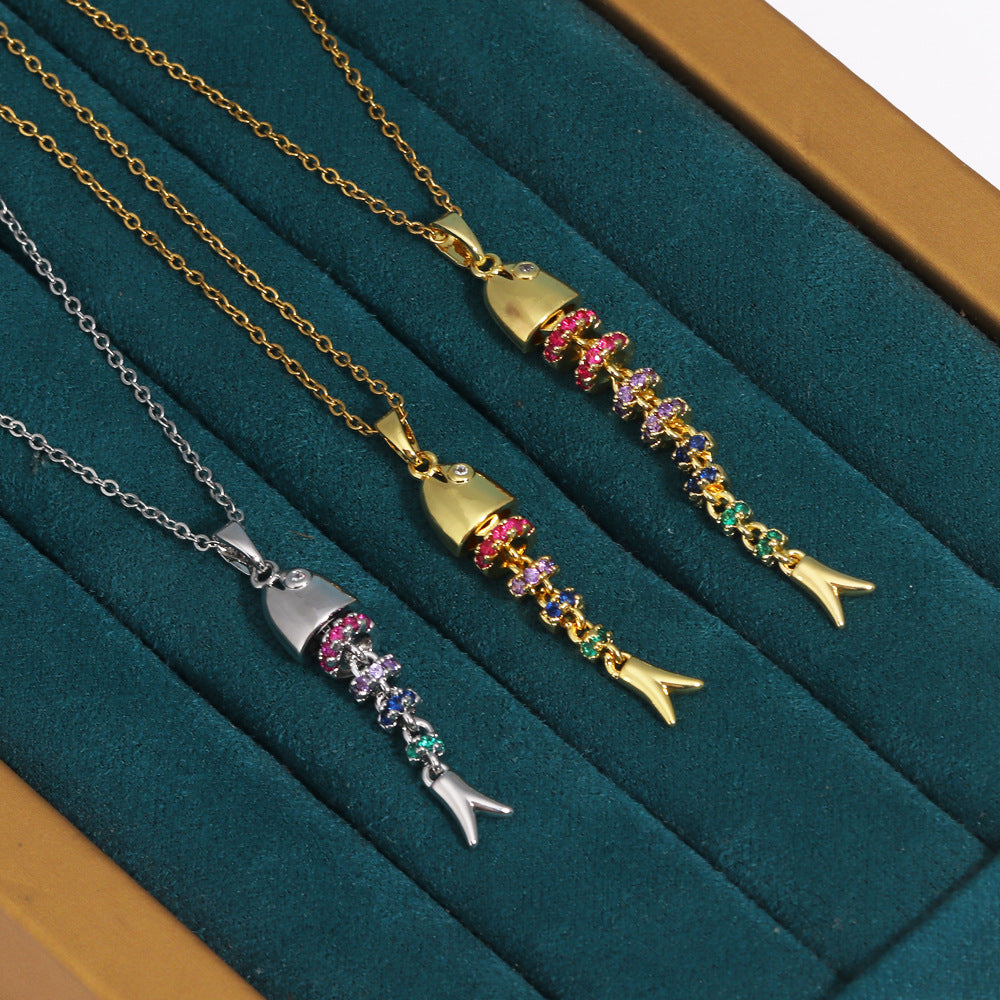 Simple Fashion Fish-shaped Exquisite Light Luxury Stainless Necklaces