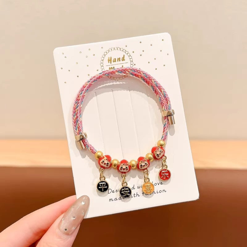 Dragon Boat Festival Colorful Rope Hand Woven Line Holiday Gift Bracelets