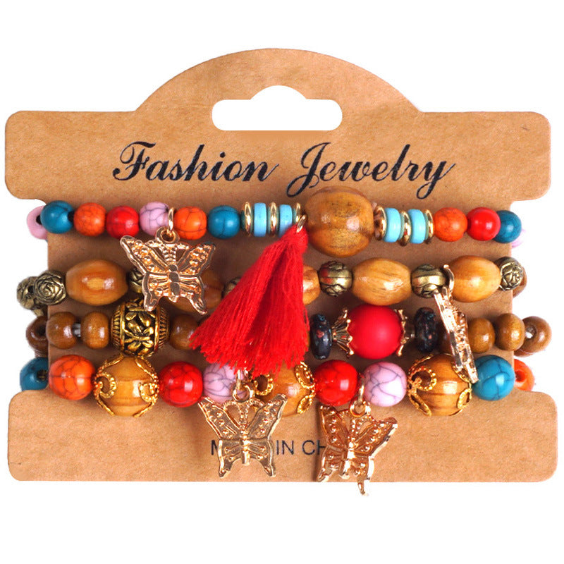 Bohemian Creative Tassel Beaded Fashion Jewellery Bracelet