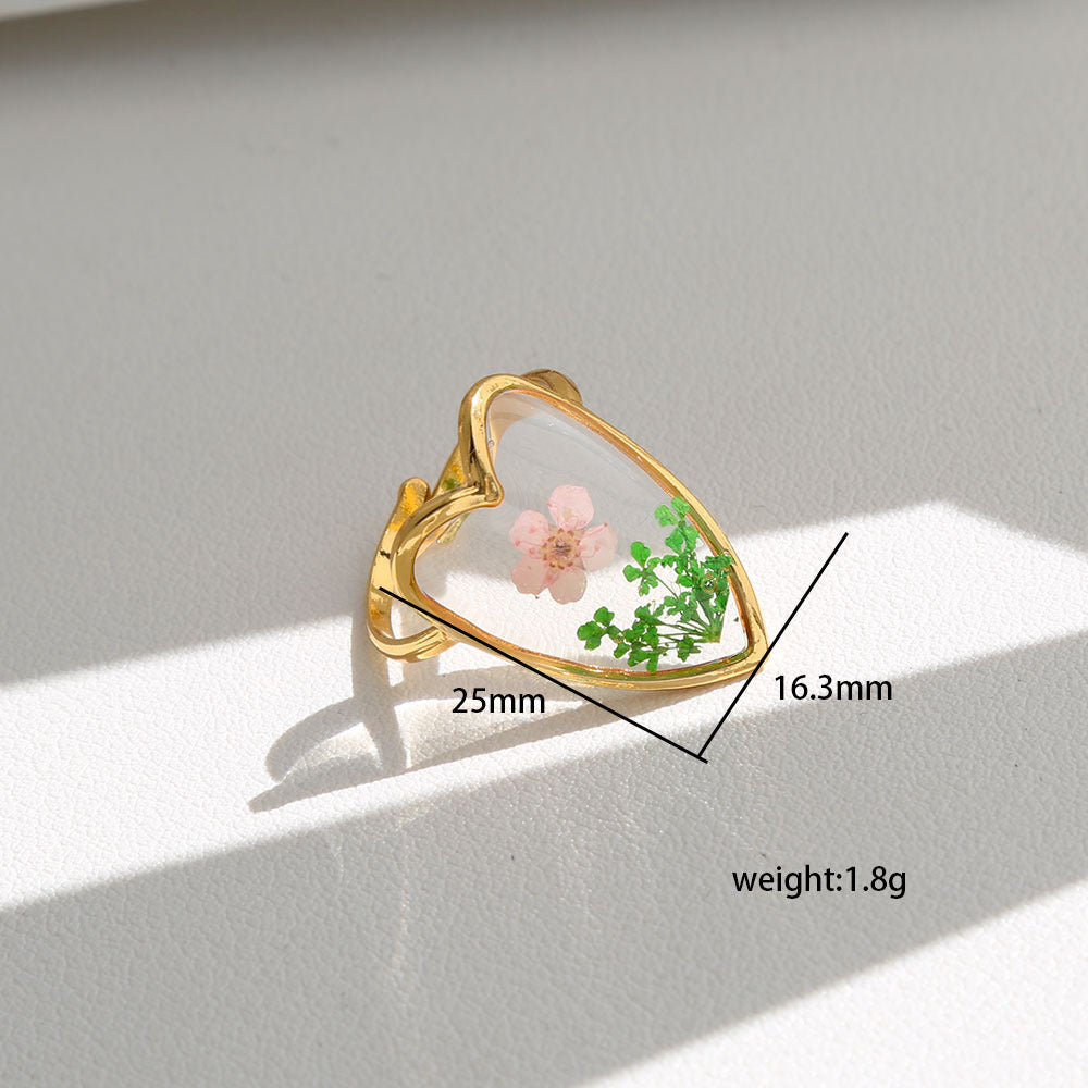 Opening Design Adjustable Niche Stainless Steel Ring