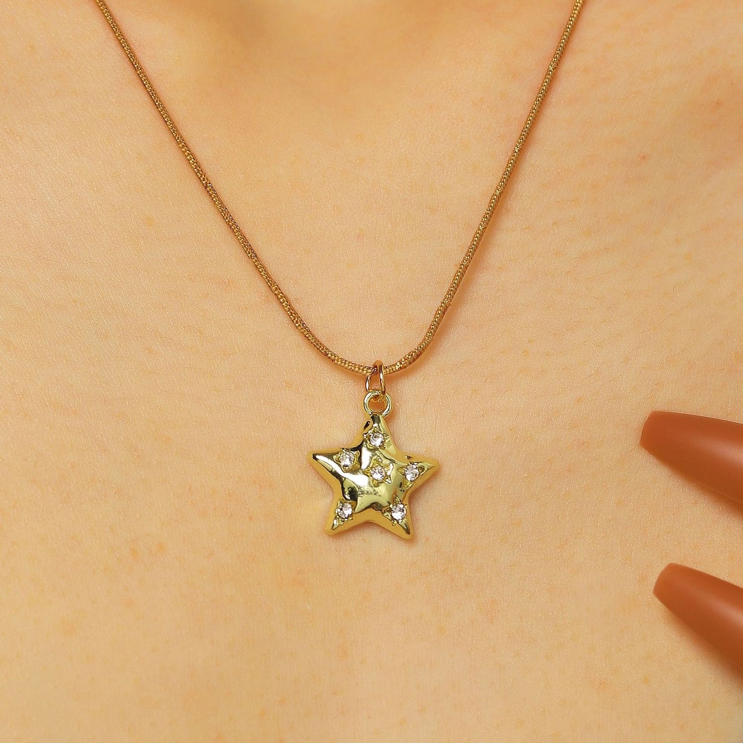Design Sweet Minimalist Star Diamond Five-pointed Bracelets