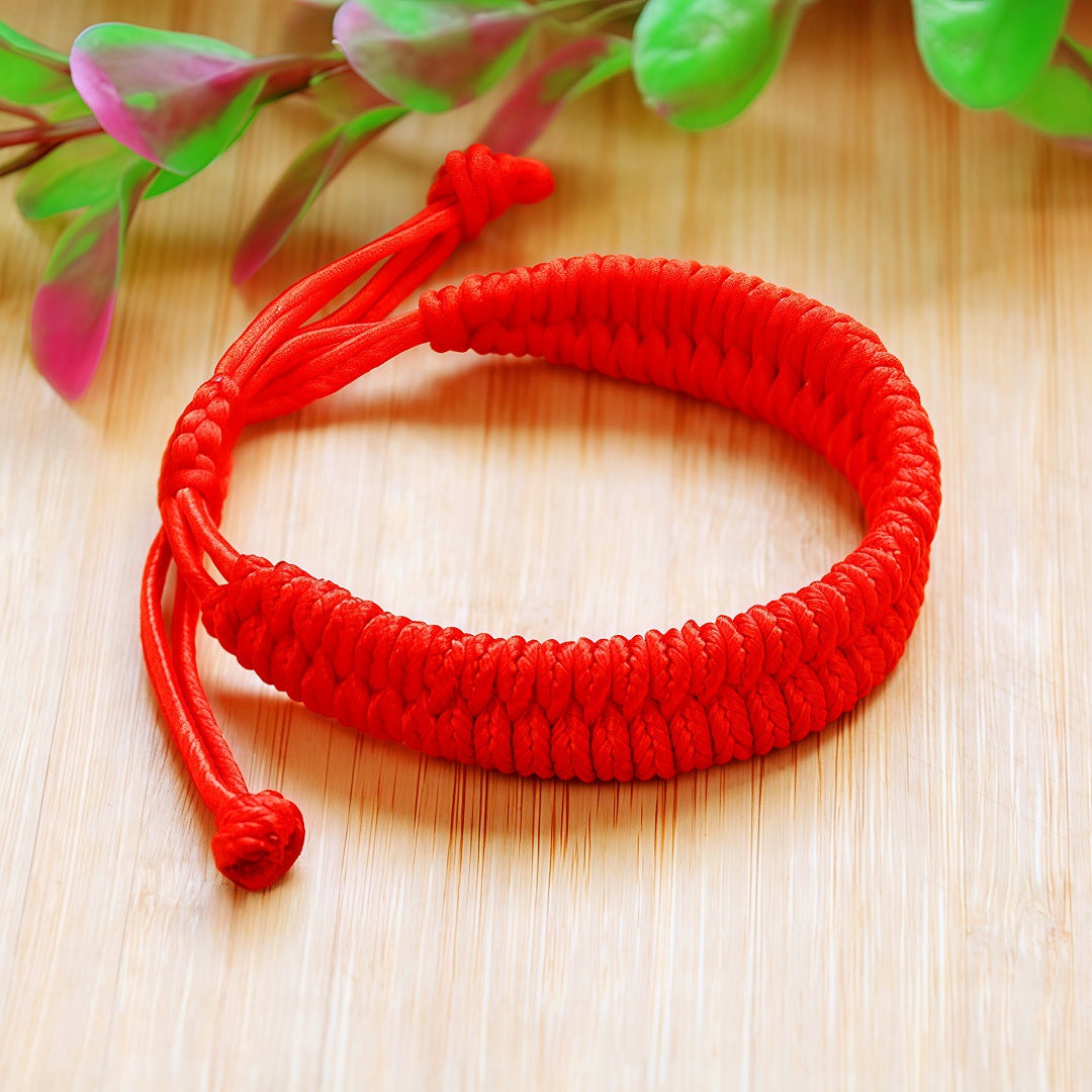 Rope Double Fish Peach Blue Natural Pit Red Carrying Bracelet