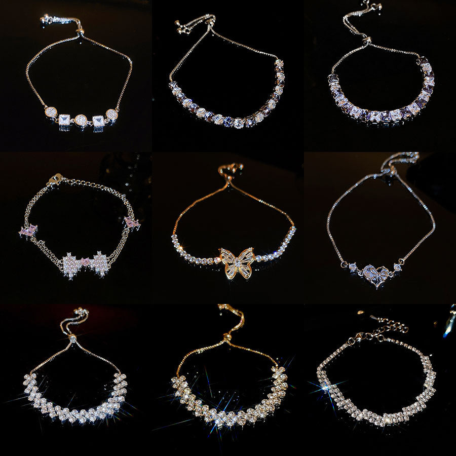 Zircon Fashion Versatile Sweet Cool Style Bracelets