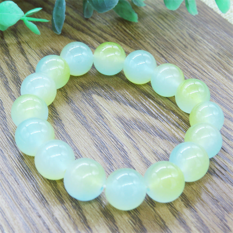 Transparent Pink White Jade Pliable Temperament Bracelets