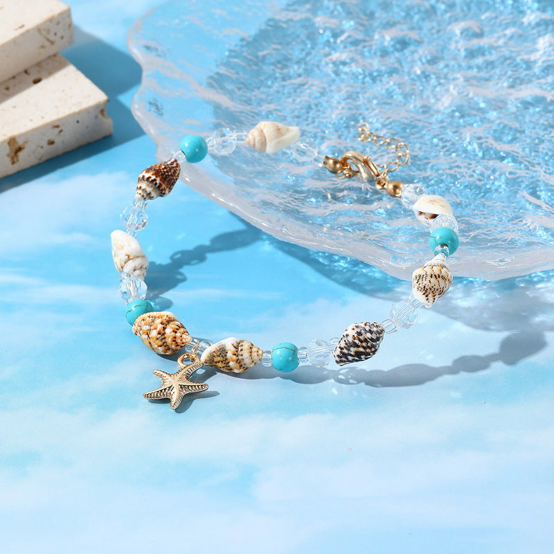 Beach Foot Ornaments Fashion Conch Bead Bracelets