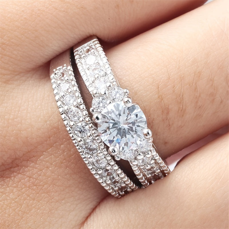 Fashion Gorgeous Valentine's Day Zircon Spot Ring