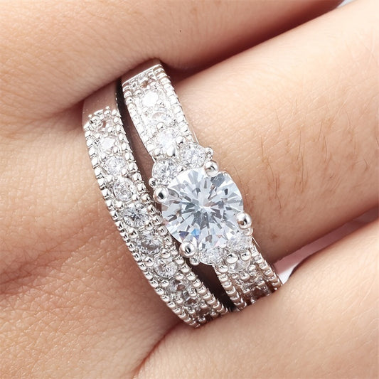 Fashion Gorgeous Valentine's Day Zircon Spot Ring