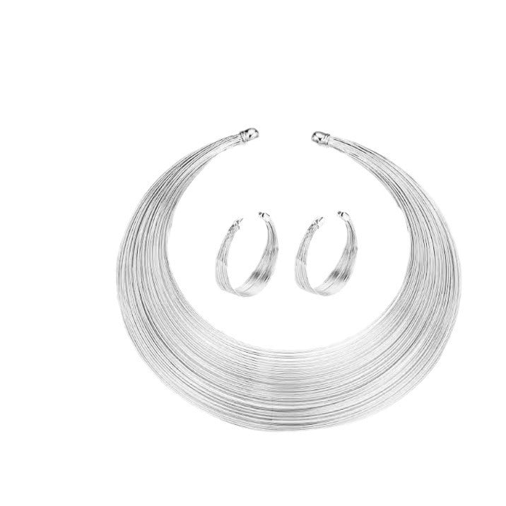 Charming Fashion Nigeria Bridal Alloy Decorations Necklaces