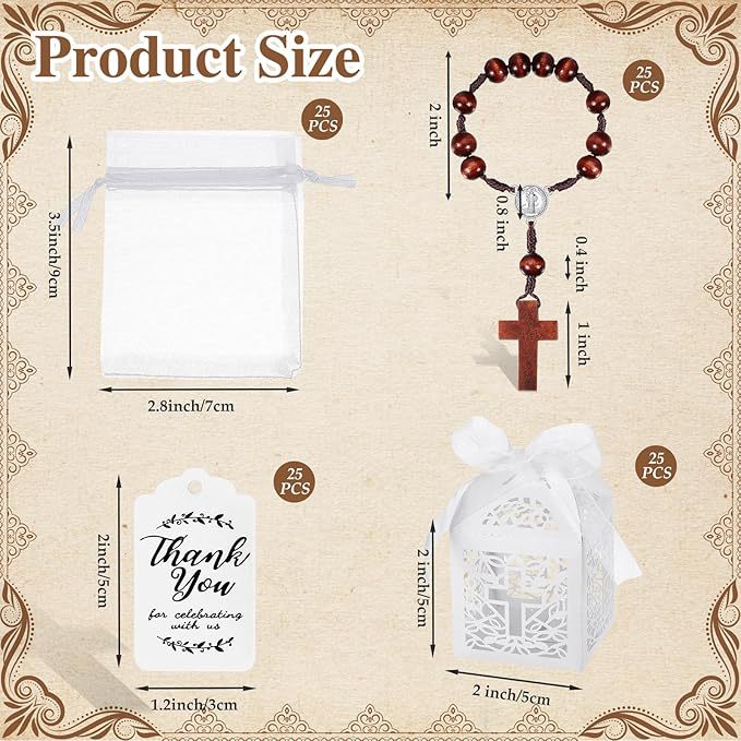Baptism Beads Gift Shower First Communion Bracelet