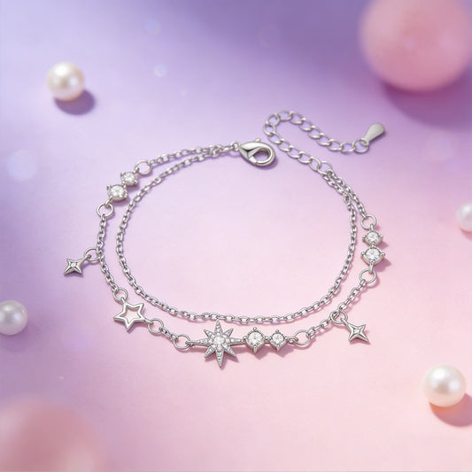 Awn Star Zircon Design Light Luxury Personality Bracelet