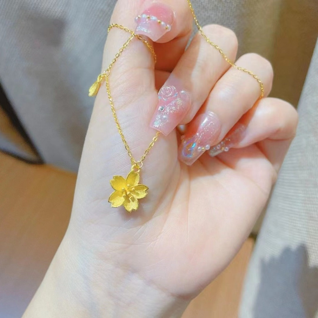 Women's Vietnam Placer Gold Integrated Chain Fashion Necklace