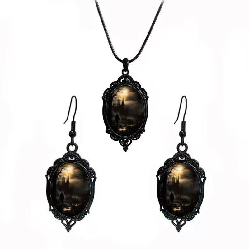 Fashion Elegant Glass Suite Romantic Gift Jewelry Set