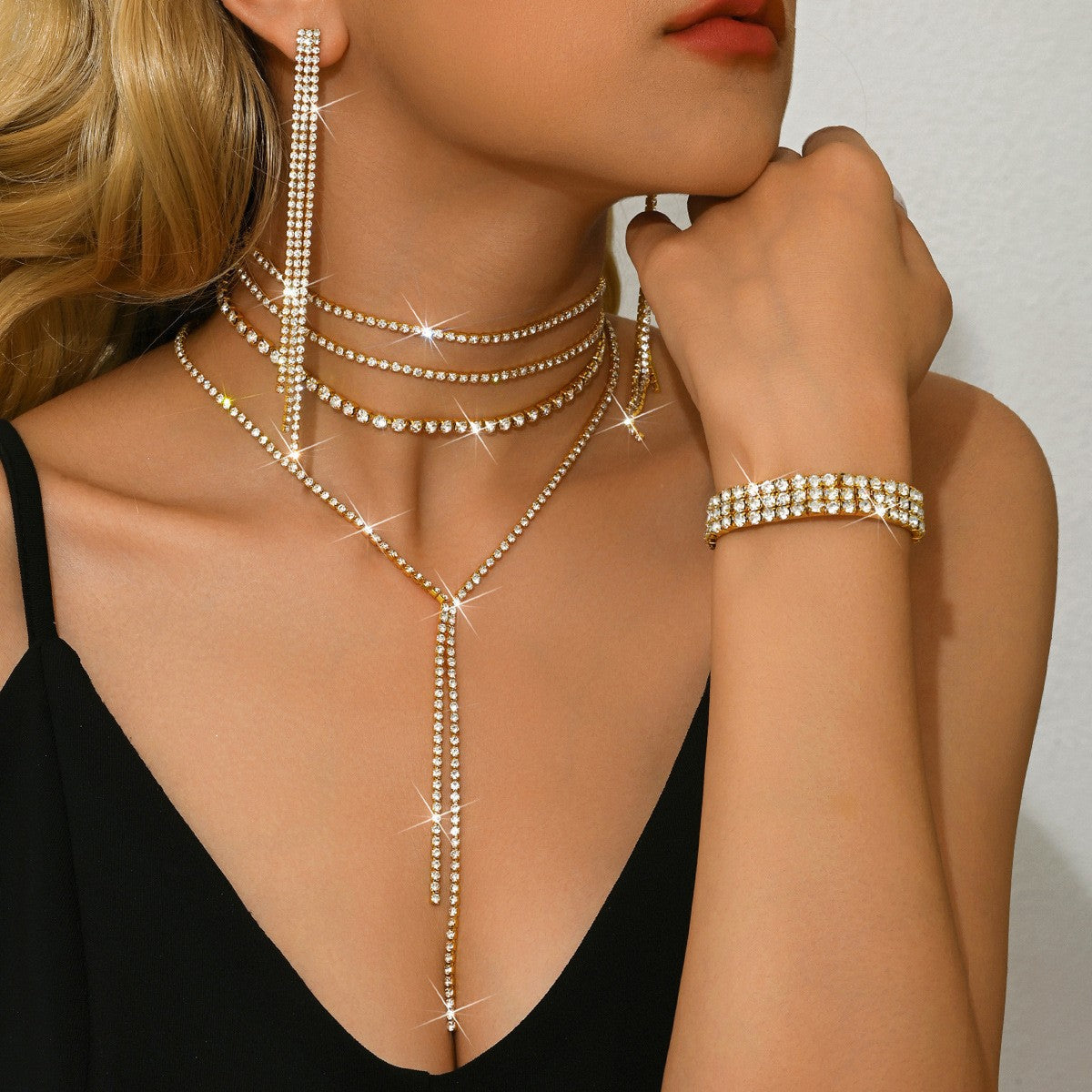 Bone Chain Cold Style Design Choker Necklaces
