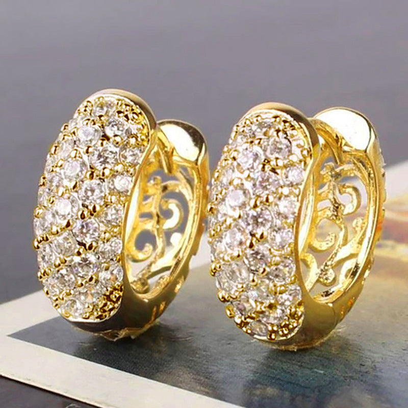 Style Hollow Design Vine Exquisite Ear Earrings