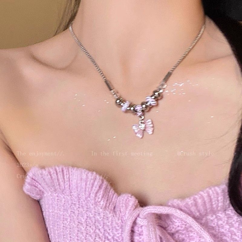 Women's Zircon Light Luxury Minority High-grade Accessories Necklaces