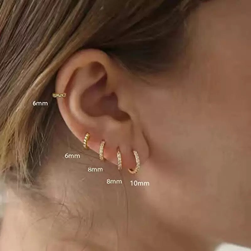 Women's Ear Clips Micro Inlaid Zircon Design Sense Earrings