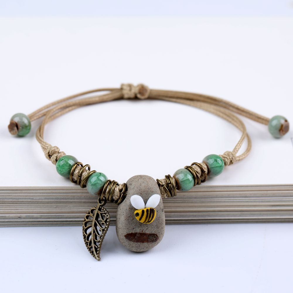 Chinese Bee Carrying Strap Hand-woven National Bracelet