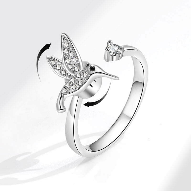 Spinning Female Niche High-grade Smart Bird Ring