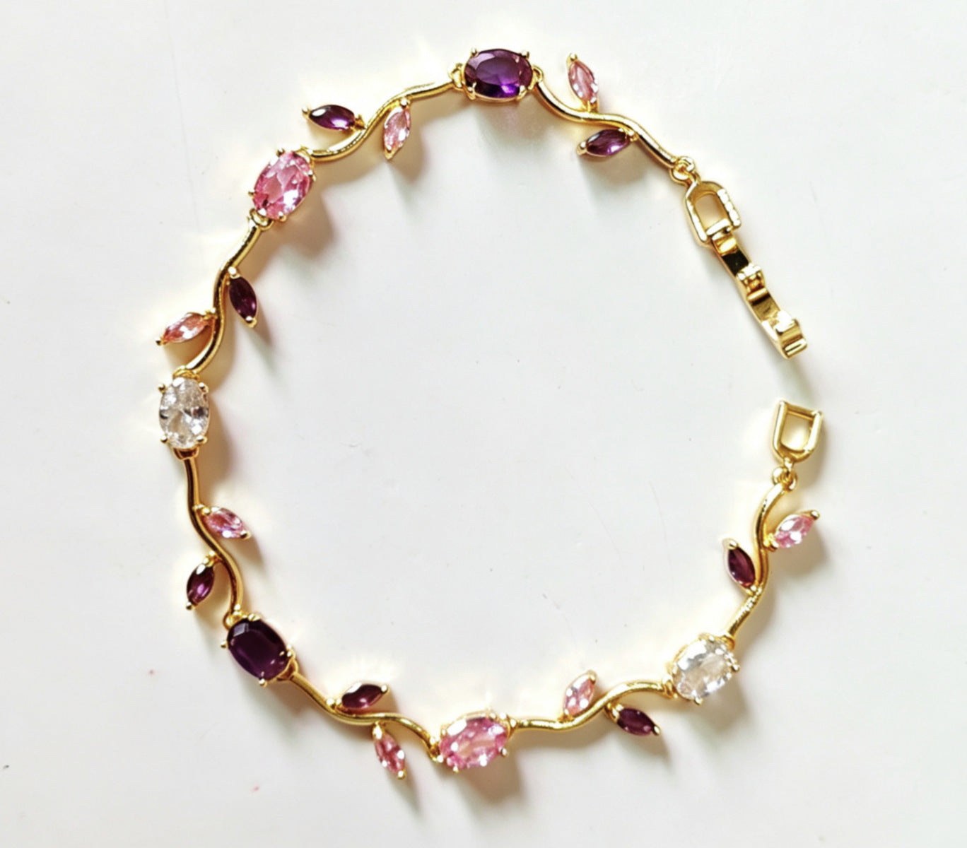 Horse Eye Zircon Gold-plated Copper Female Light Luxury Minority Style Bracelet