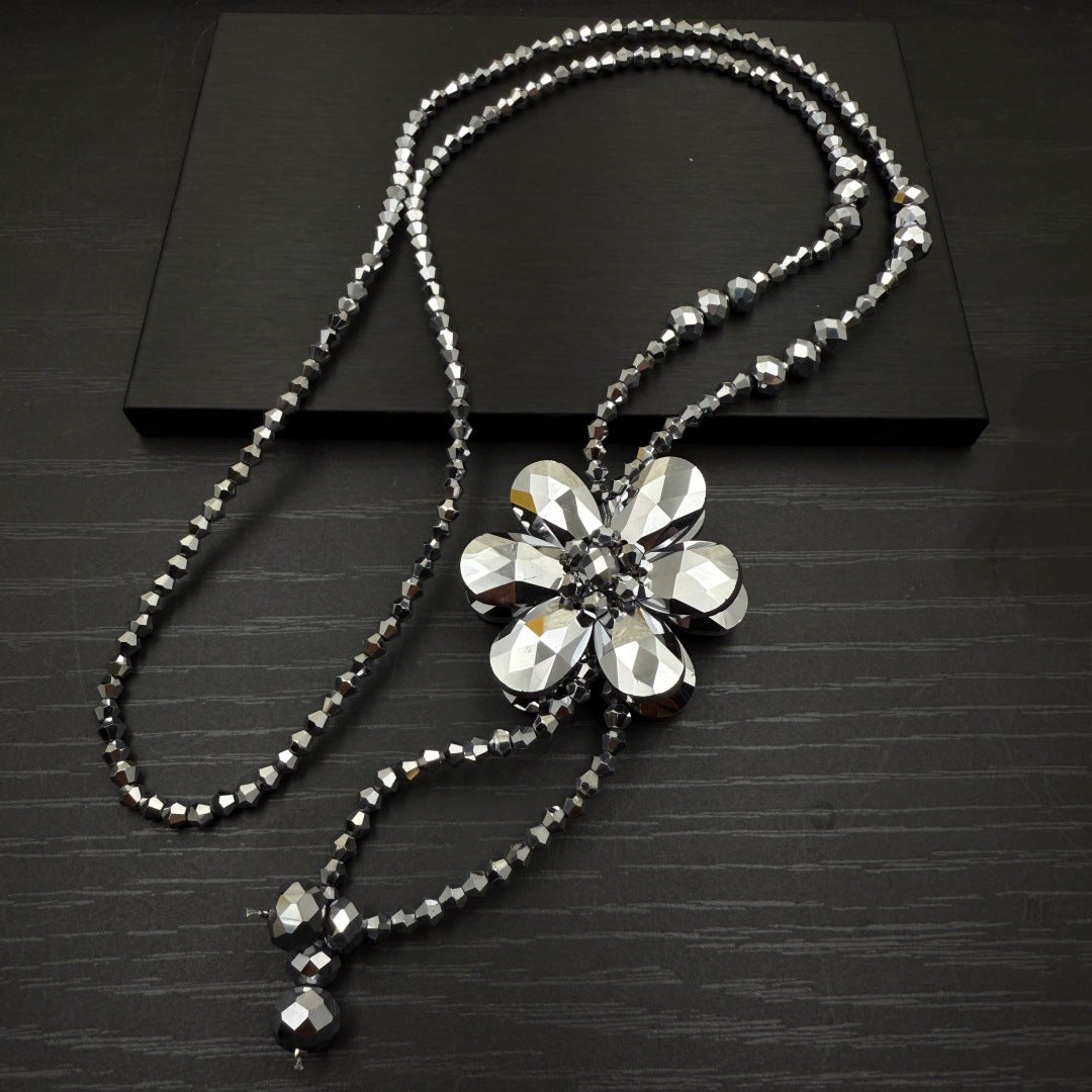Women's Flower Sweater Chain Fashion Petals Refined Necklace