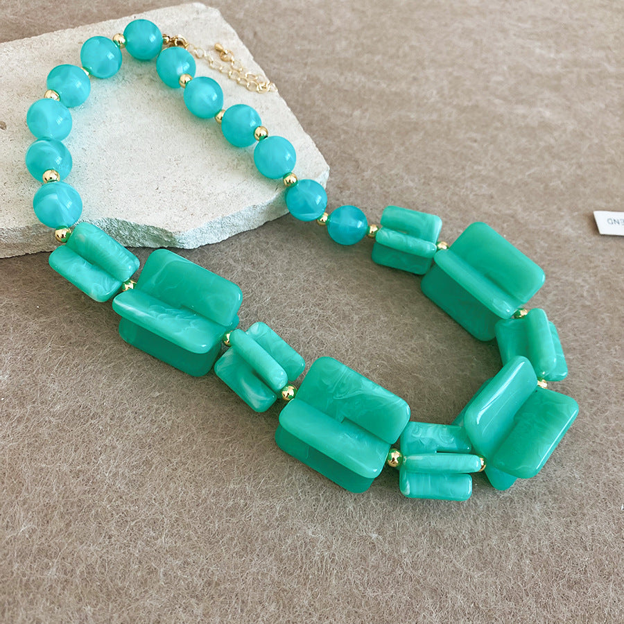 Shadow Flower Beaded Female Summer Dopamine Sweet Jewelry Set