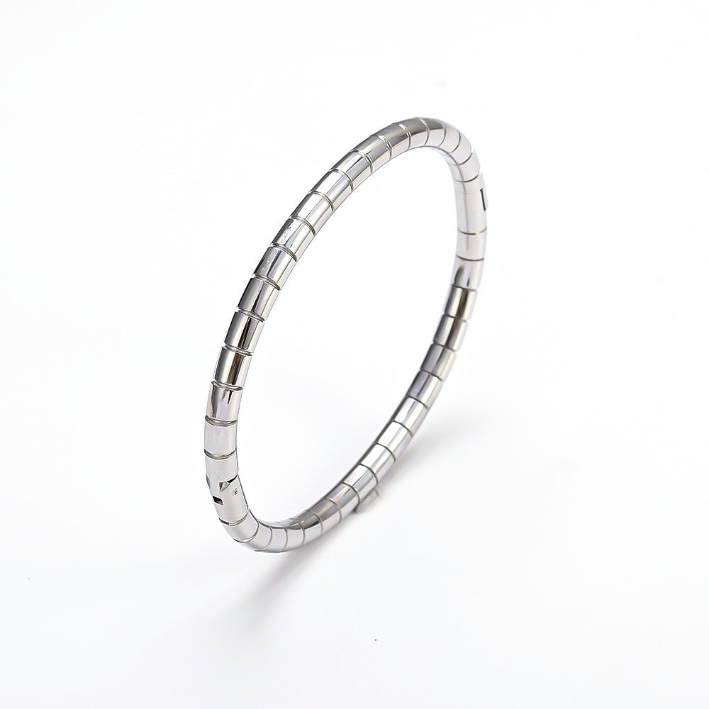 Titanium Steel Stainless Real Gold Furnace Bracelets