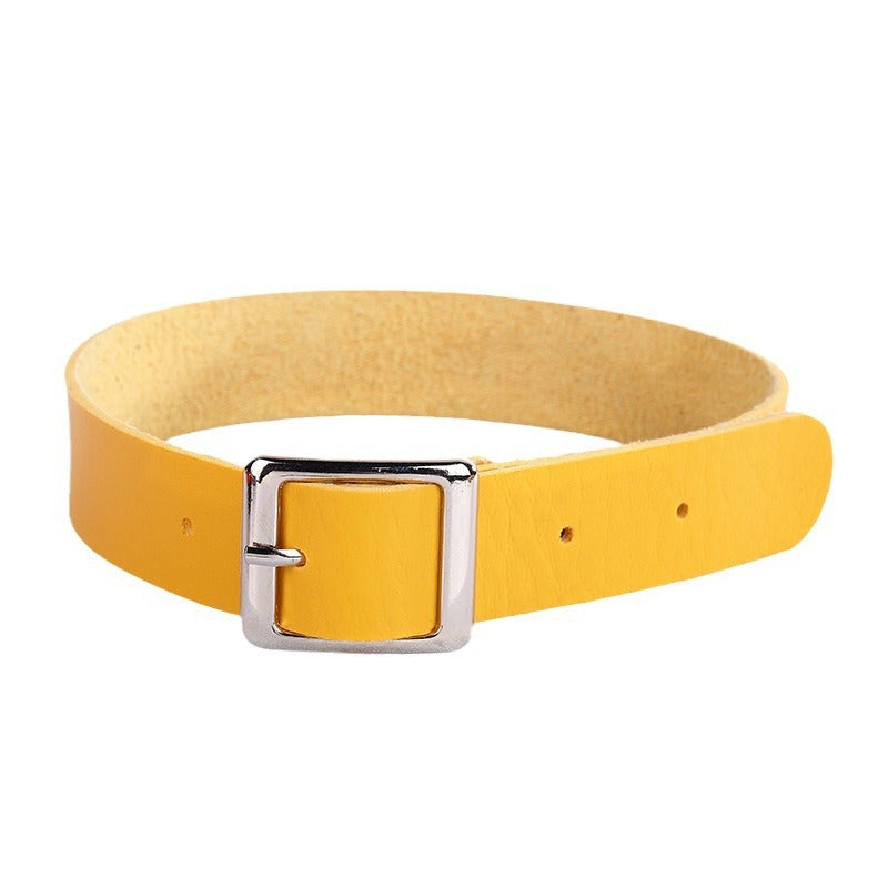 Simple Choker Punk Street Shot Chain Square Collar