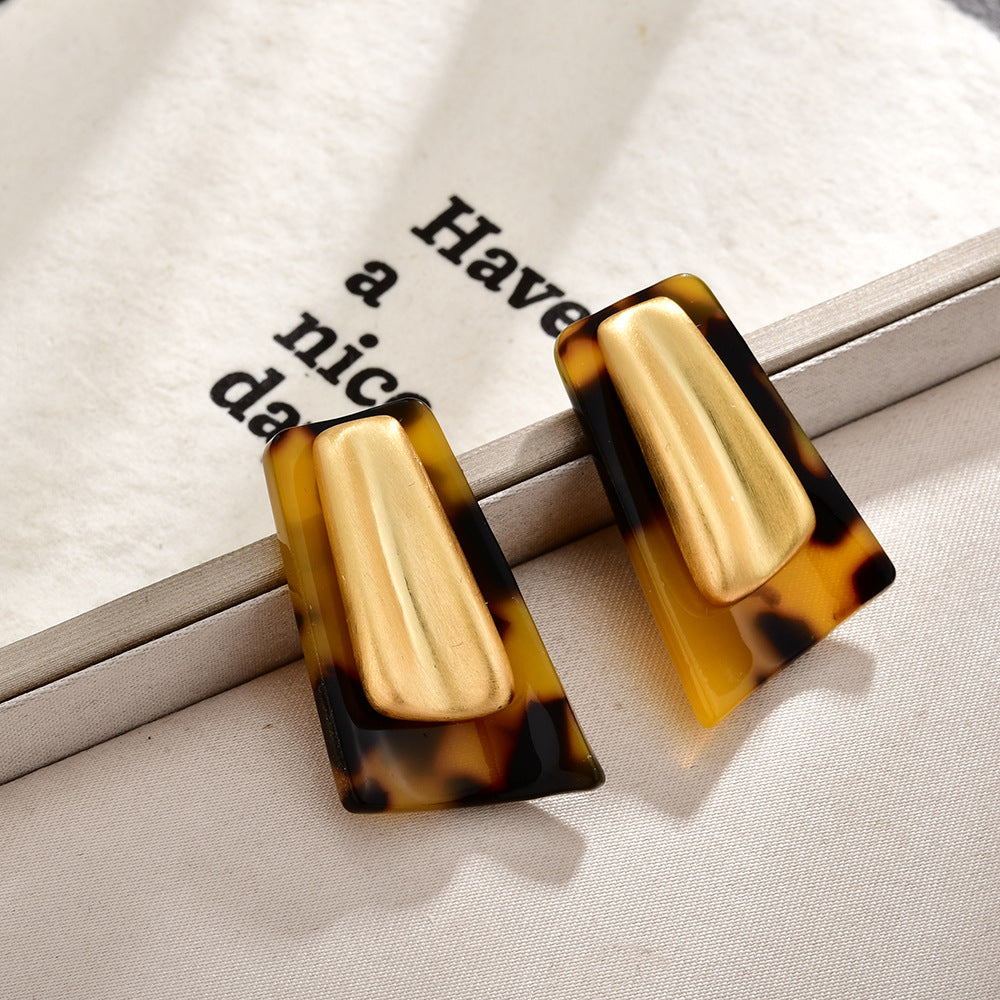 Women's Fashion Personality Geometry Commuter For Cold Style Stud Earrings