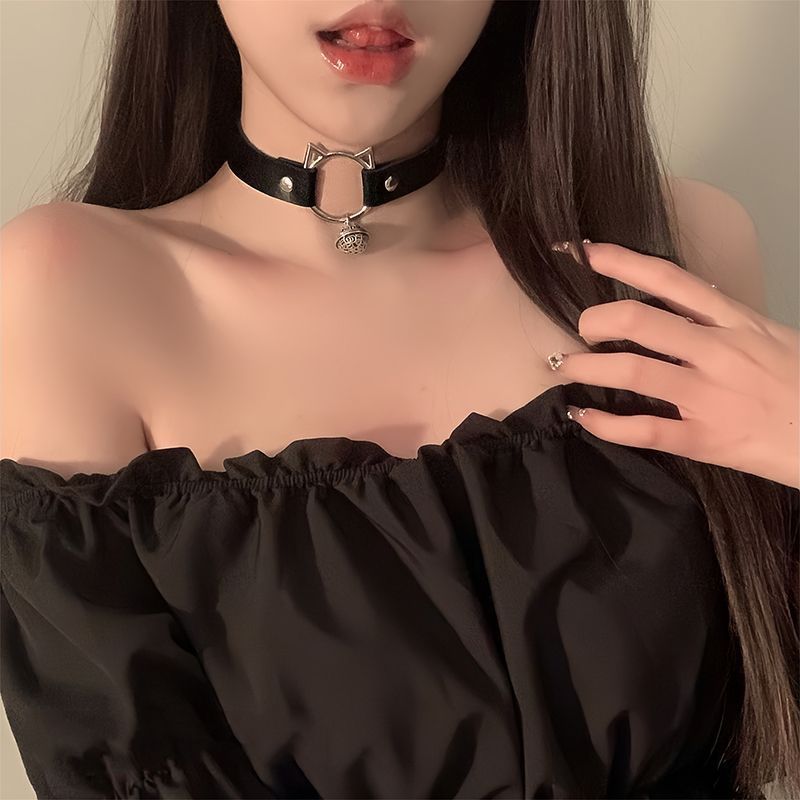 Bell Female Hand Holding Rope Neckband Clavicle Collar
