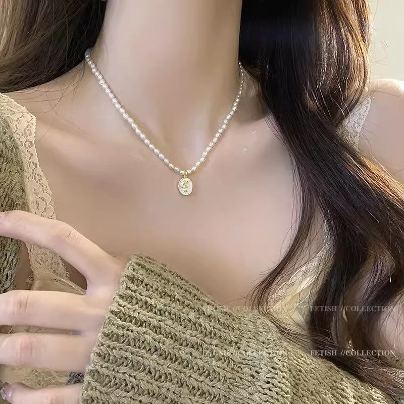 Style Niche High Sense Temperament Wild Zircon Short Necklaces