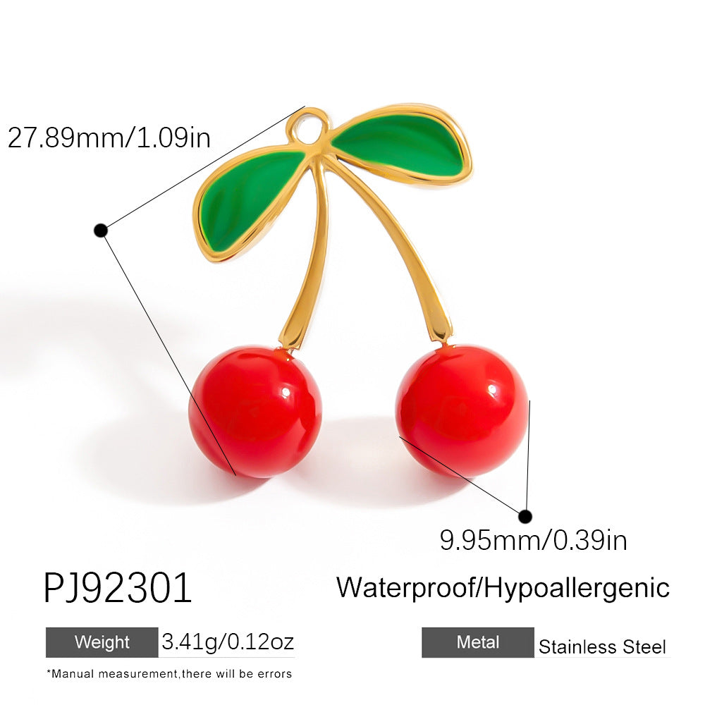 Mini Fruit Cartoon Pastoral Style Three-dimensional Jewelry Accessories