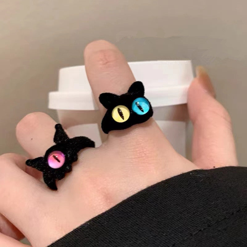 Monster Female Open Mouth Funny Cute Ring