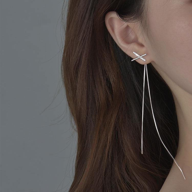 Women's Personality Long Fringe Design Sense Fairy Earrings